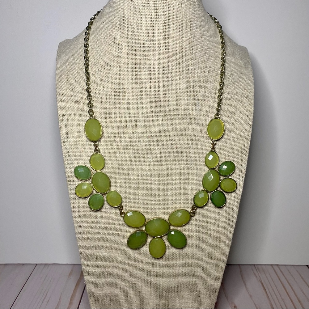 Green Gem Statement Necklace
